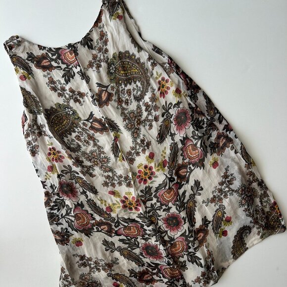 H Trend NWOT Made in Italy Silk Sleeveless Blouse - Picture 3 of 3